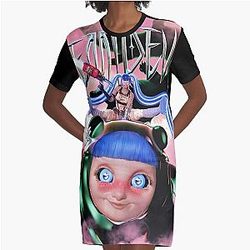 Ashnikko Demidevil 2021 masjuli Graphic T-Shirt Dress
