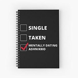 Mentally Dating Ashnikko Spiral Notebook