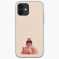 Ateez Cases - Cute Ateez Hongjoong Pink Hair Ponytail Hoodie iPhone Soft Case RB0608
