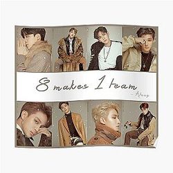 Ateez Posters - ATEEZ 8 makes 1 team Poster RB0608