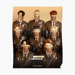 Ateez Posters - ATEEZ WONDERLAND Poster RB0608