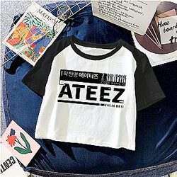 Ateez Croptops - Ateez Fashion Summer Casual Crop Top