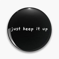 Ateez Pins - ATEEZ Sunrise Lyrics "Just Keep It Up" (White) Pin RB0608