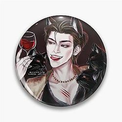 Ateez Pins - Black Cat Nero Hongjoong Pin RB0608