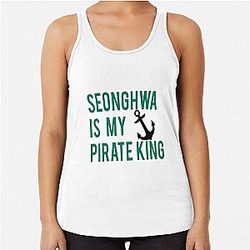 Ateez Tank Tops - Seonghwa is My Pirate King Racerback Tank Top RB0608