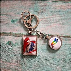 Ateez Keychains - Mingi Metal Ateez Key Holder