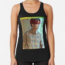 Ateez Tank Tops - ATEEZ JONGHO Racerback Tank Top RB0608