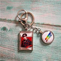 Ateez Keychains - San Metal Ateez Key Holder