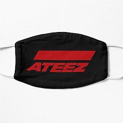 Ateez Face Masks - ATEEZ Logo (Action to Answer) (Red) Flat Mask RB0608