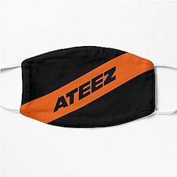Ateez Face Masks - ATEEZ BLACK Flat Mask RB0608