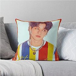 Ateez Pillows - ATEEZ ILLUSION Wooyoung Throw Pillow Cover RB0608