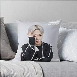 Ateez Pillows - ATEEZ HONGJOONG Throw Pillow Cover RB0608