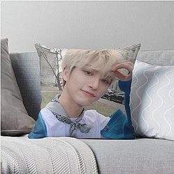Ateez Pillows - ATEEZ Seonghwa Selca 1 Throw Pillow Cover RB0608