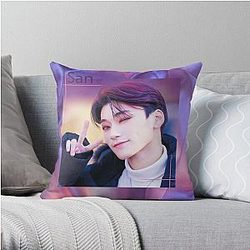 Ateez Pillows - San from Ateez Throw Pillow Cover RB0608