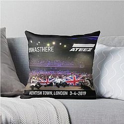 Ateez Pillows - Kpop Ateez Kentish Town London Tour 2019 #IWASTHERE Throw Pillow Cover RB0608