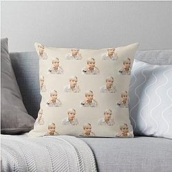Ateez Pillows - Cute Ateez Yunho Blonde Hair Throw Pillow Cover RB0608