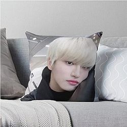Ateez Pillows - ATEEZ SEONGHWA Throw Pillow Cover RB0608