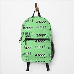 Ateez Backpacks - Ateez Boyband Kpop Members Logo T-Shirt Design Backpack RB0608