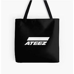 Ateez Bags - Ateez Logo Merchandise All Over Print Tote Bag RB0608