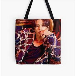 Ateez Bags - Ateez [ZERO: Fever Pt.2] - Wooyoung All Over Print Tote Bag RB0608