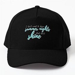 Ateez Hats &amp; Caps - Ateez Blue Summer Lyrics English Baseball Cap RB0608