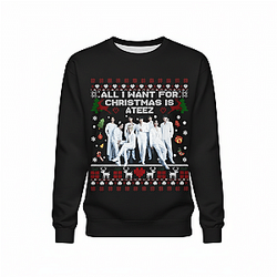 All I Want For Christmas is Ateez Ugly Christmas Sweater