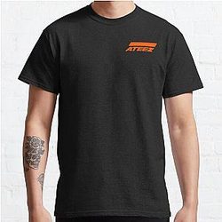 Ateez T-Shirts - ATEEZ OFFICIAL LOGO Classic T-Shirt RB0608