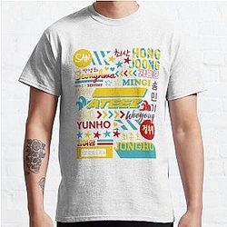 Ateez T-Shirts - ATEEZ COLLAGE Classic T-Shirt RB0608