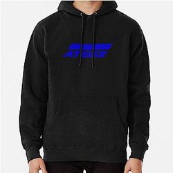 Ateez Hoodies - ATEEZ Logo (Action to Answer) (Blue) Pullover Hoodie RB0608