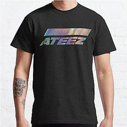Ateez T-shirts - Ateez Rainnow Color Print Graphic Tee