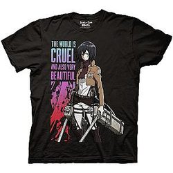 Attack On Titan T-shirt - The World Is Cruel AOT T-shirt