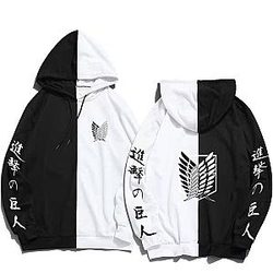 Angriff auf Titan Hoodie - Flügel der Freiheit Farben gemischt Streetwear Hoodie