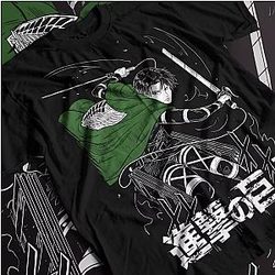Attack On Titan Shirts – Levi Ackerman Attack Fight T-Shirt