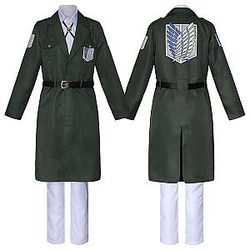 Attack On Titan Cosplays - Shingeki No Kyojin Scouting Legion Soldier Jacket Coat Windbreaker Uniform