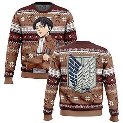 Levi Ackerman Ugly Christmas Sweater Anime