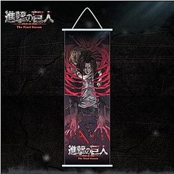 Angriff auf Titan Poster - Eren Die letzte Saison Scroll Canvas Wall Art Poster