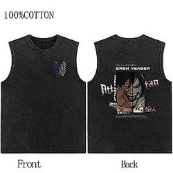 AOT Acid Wash Tanktop Eren Yeager Titan