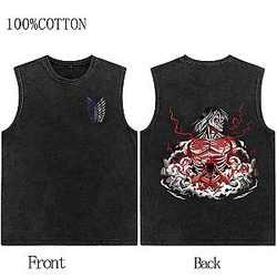 AOT Acid Wash Tanktop Eren Transformation