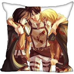 Attack On Titan Pillows -  Eren Yeager, Mikasa Ackerman And Armin Arlert