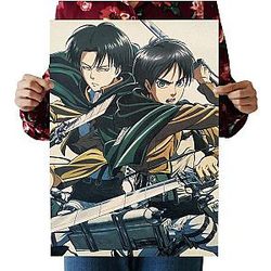 Attack On Titan Posters - Attack On Titan Poster Wall Stickers 51.5x36cm