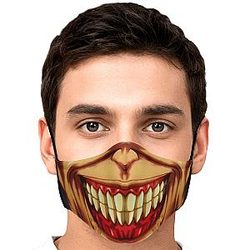 Attack On Titan Face Masks - Jaw Titan V3 Premium Carbon Filter Face Mask