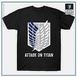 Attack On Titan T-shirts - Scout Regiment Survey Corps Wings of Freedom T-shirt