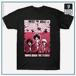 Attack On Titan T-shirts - Protégez le T-shirt Walls
