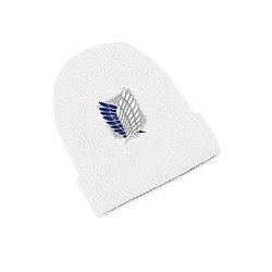 Attack On Titan Beanies -   Wings of Freedom White Beanie