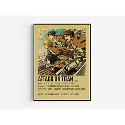 Vintage PTTT2805  Attack On Titan Posters