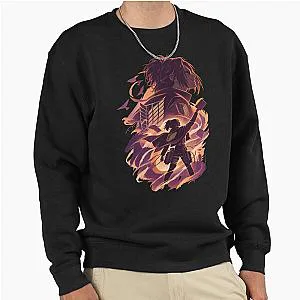 Hange Zoe Silhouette Attack on Titan Science Art Pullover Sweatshirt