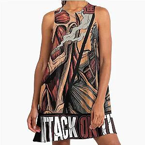 Attack on Titan Colossal Titans Anime Manga Graphic Tee A-Line Dress