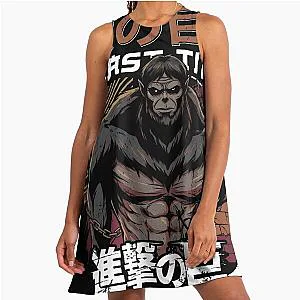 Attack on Titan Beast Titan Anime Graphic Tee A-Line Dress