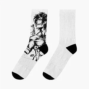 Attack on Titan Eren Yeager Dark Anime Socks