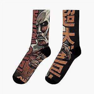 Attack on Titan Colossal Titans Anime Manga Graphic Tee Socks